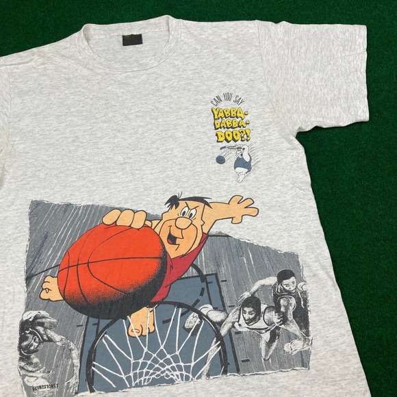 Changes Other - Vintage Filntstones Shirt Mens XL Gray 1991 Fred Flintstone Basketball 90s USA